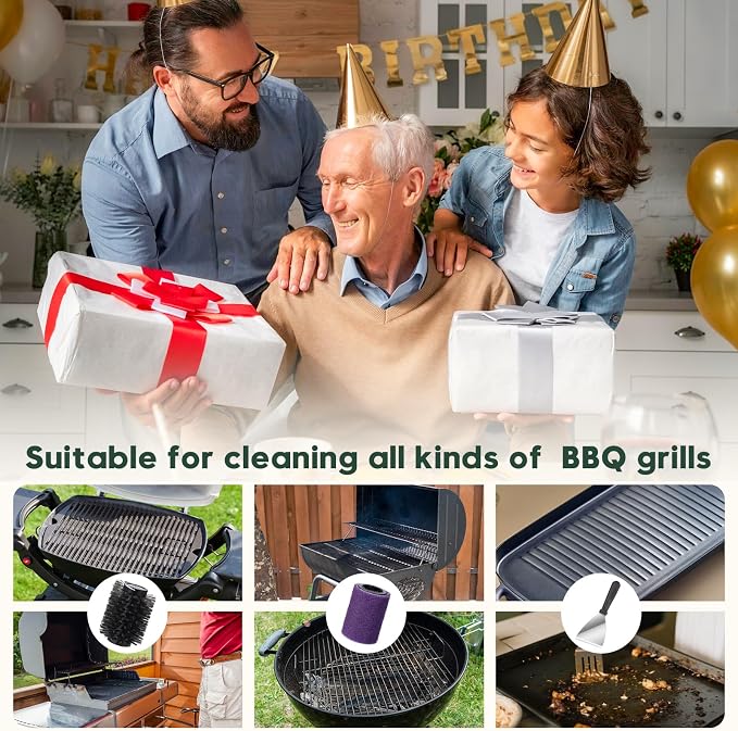 Juome Electric Grill Brush for Outdoor Grill, Cordless Rechargeable BBQ Grill - Image 8