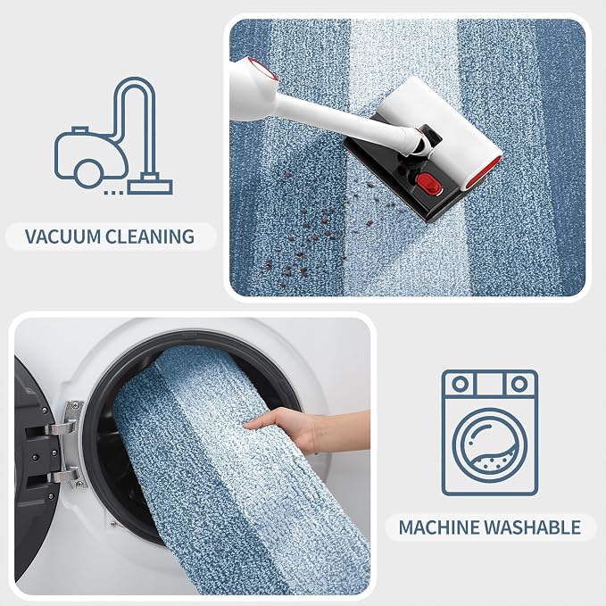 Kitinjoy Indoor Outdoor Door Mat, 32x20 Non-Slip Absorbent Dirt Trapper - Image 5