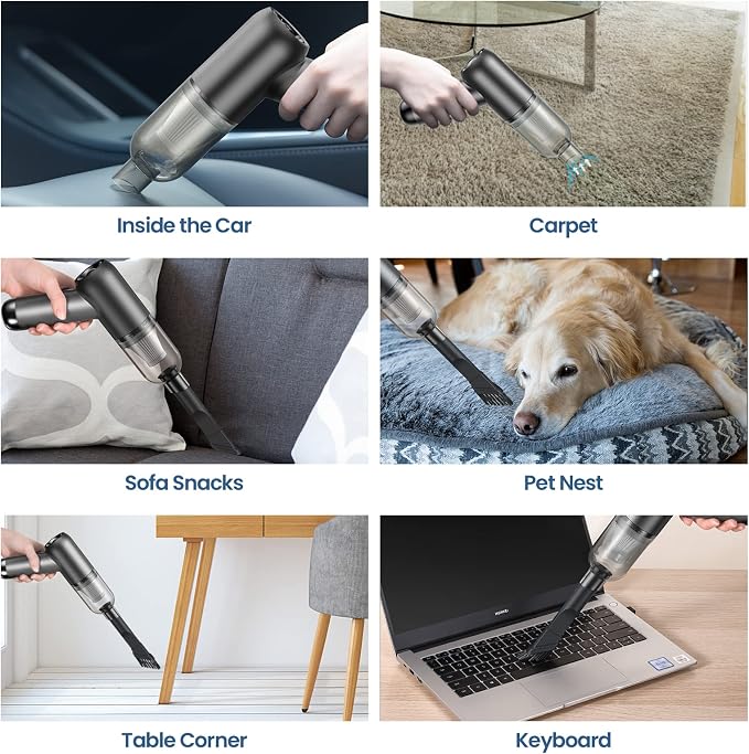 Portable Handheld Car Cordless Vacuum Cleaner - Image 4