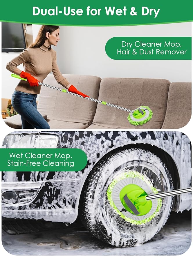 2 in 1 Lightweight Wall Cleaner Mop - Image 5