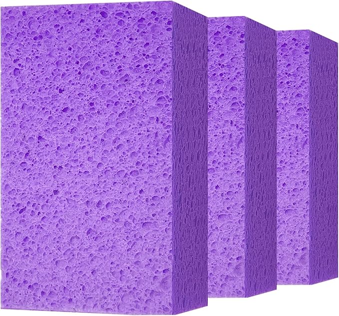 Cleaning and Washing Sponge, 3 Pack Large Extra Thick Heavy Duty Sponge by Mainlyrunmakeupsuppliers