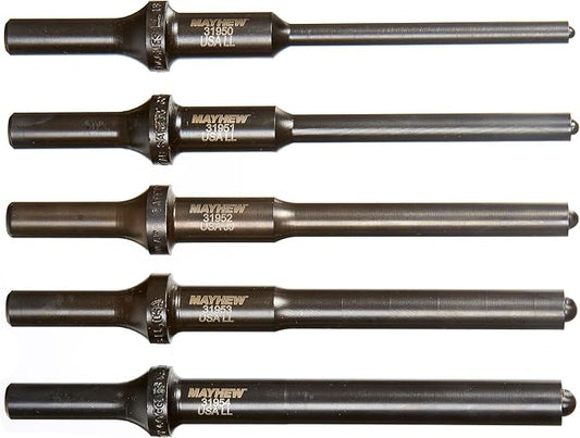 Mayhew Tools 32020 Pneumatic Roll Pin Punch, 5-Piece Set by Mayhew