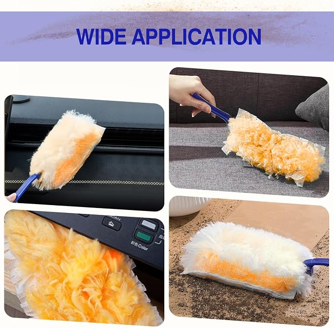 40 Count Duster Refills, Disposable Static Dust Removal Brush Replacement Head - Image 5