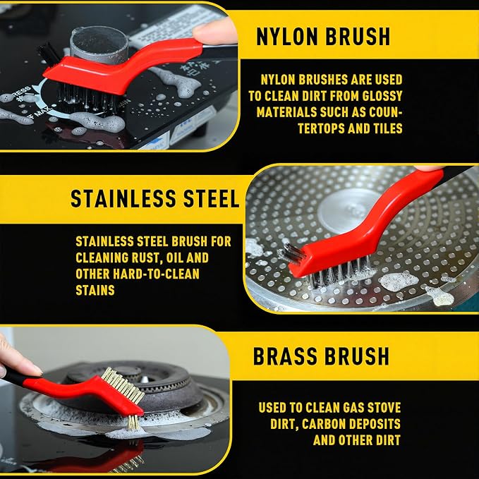 6 Pcs Heavy-Duty Cleaning Brush Set - Image 6