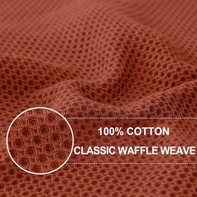 Homaxy 100% Cotton Waffle Weave Kitchen Dish Towels, Ultra Soft Absorbent Quick - Image 2
