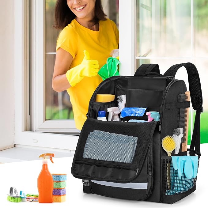 LoDrid Cleaning Bag with Thickened Adjustable Shoulder Straps, Large Cleaning - Image 7