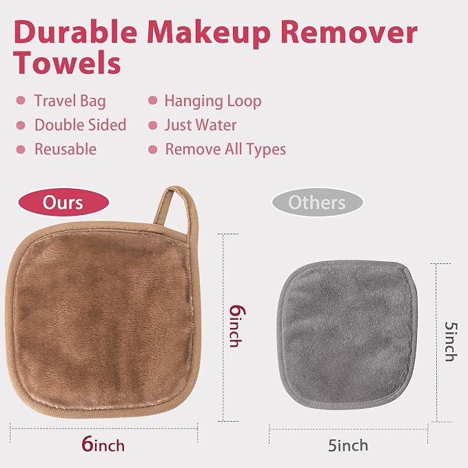 Makeup Remover Cloth, Makeup Remover Pads Microfiber Face Washcloth - Image 5