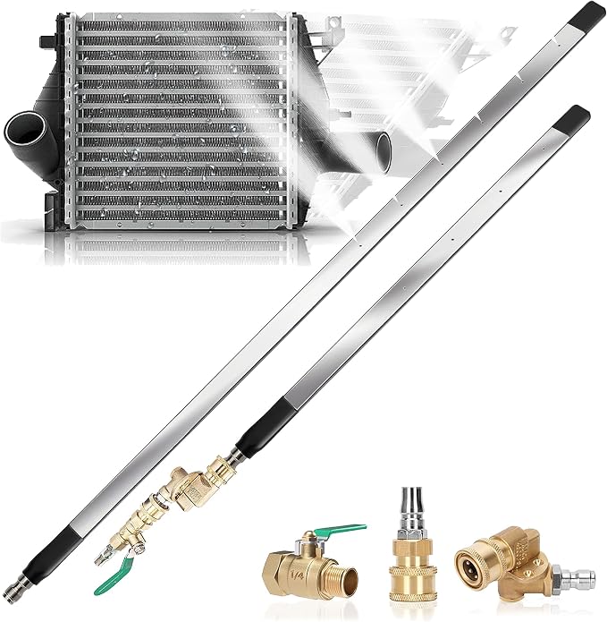 47" & 24" Radiator Cleaning Wand 2-Piece Set, 4500 PSI Stainless Steel Dual by Unknown