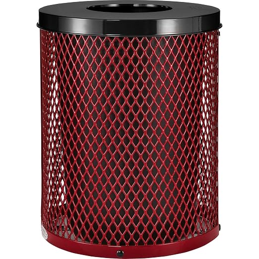 Global Industrial Outdoor Diamond Steel Trash Can by GlobalIndustrial