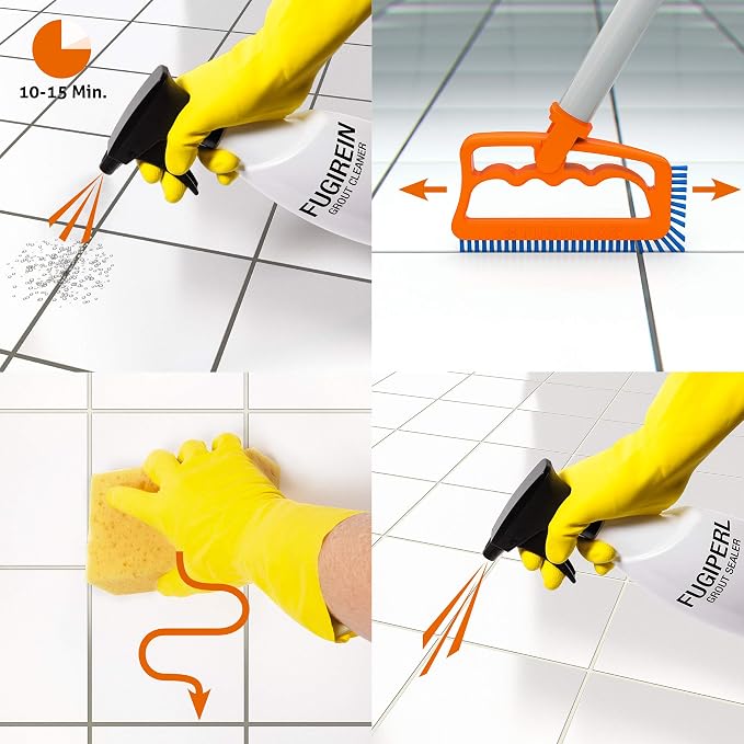 Fuginator Scrub Brush for Tile and Grout: Stiff Nylon Bristle Scrubbing Brush - Image 6