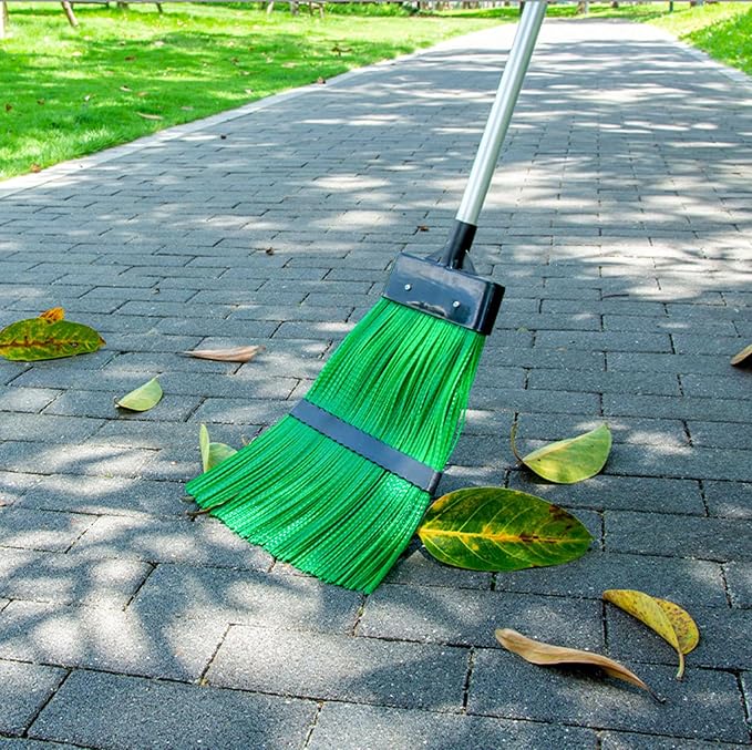 Courtyard Broom-Heavy Duty Broom Long Handle Outdoor Commercial Angle Broom - Image 7