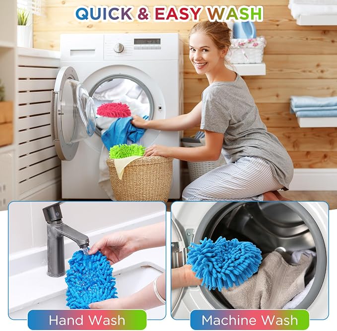 Baderke 3 Pack Chenille Mop Heads Replacements Compatible - Image 5