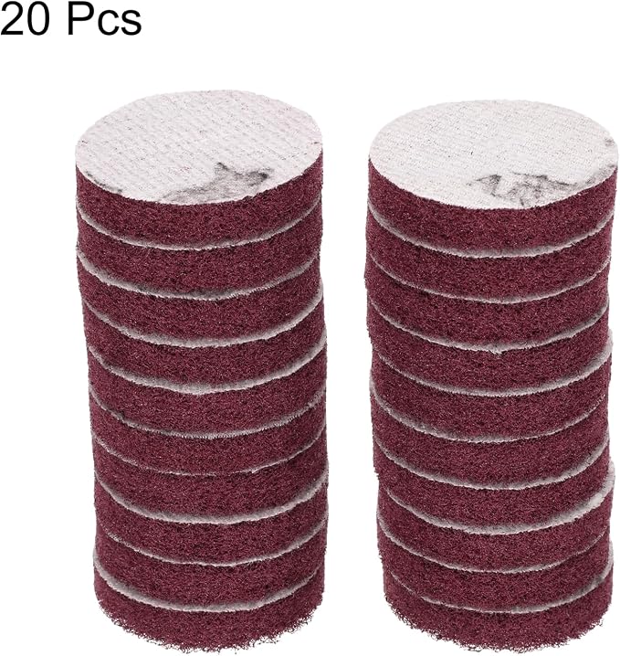 HARFINGTON 20pcs Scrubber Scouring Pads 500 Grits 2 Inch Drill Power Brush Hoop - Image 3
