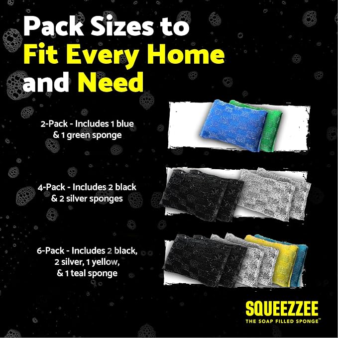 Squeezzee Soap Filled Scrubber Sponges - Image 7