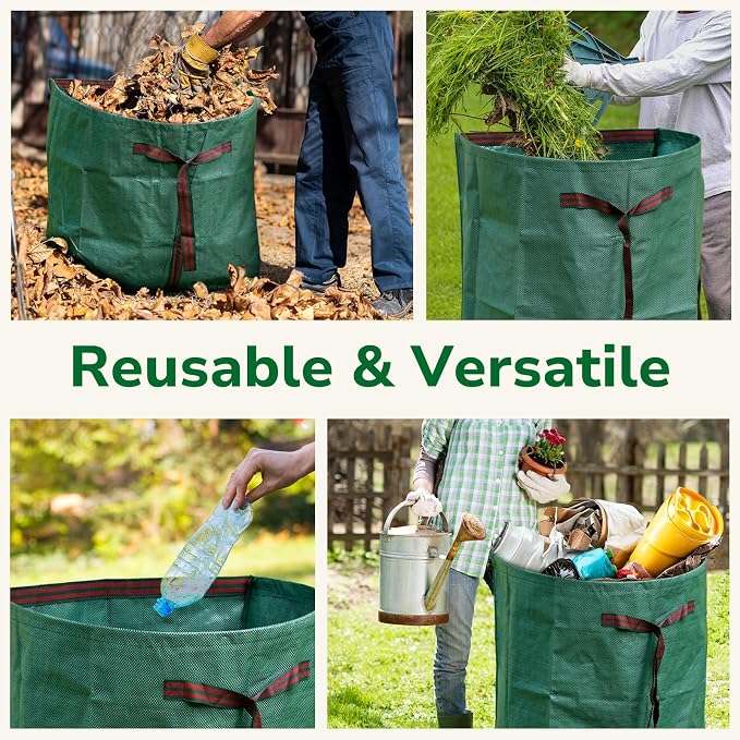 GreatBuddy Lawn Bag, 40 Gallon Yard Waste Bags, Heavy Duty PP Garden Leaf Bags - Image 8