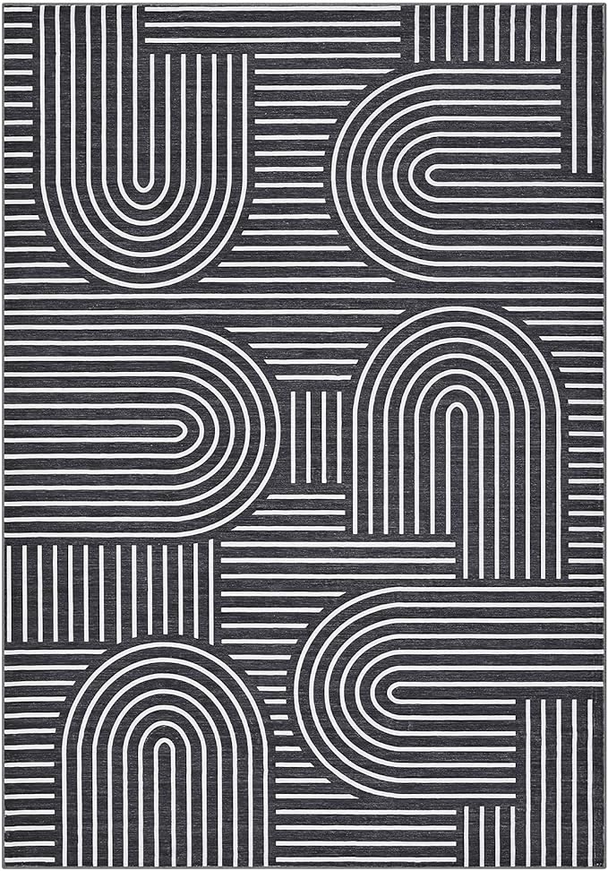 Washable Rug 10x13 Area Rugs for Living Room, Abstract Rug for Bedroom - Image 4