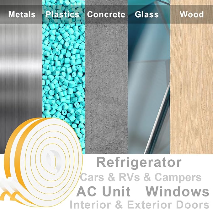 Strong Adhesive Door Weather Stripping, High Density Weather Stripping - Image 4