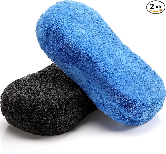 Tanlade 2 Pcs 2 Pack Large Microfiber Car Wash Sponge by Tanlade