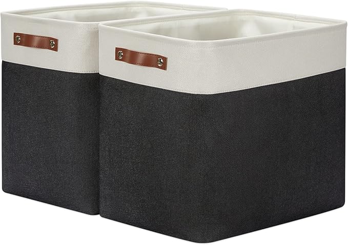 DULLEMELO Extra Large Storage Baskets, Fabric Storage Bins by DULLEMELO