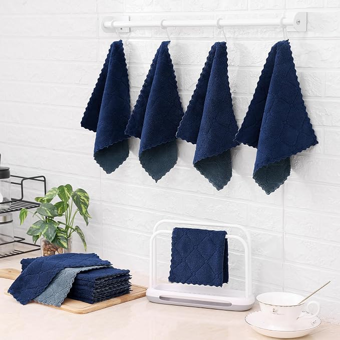 Mordimy 24 Pack Kitchen Cloths Dish Towels, Super Soft and Absorbent Dish Cloths - Image 7