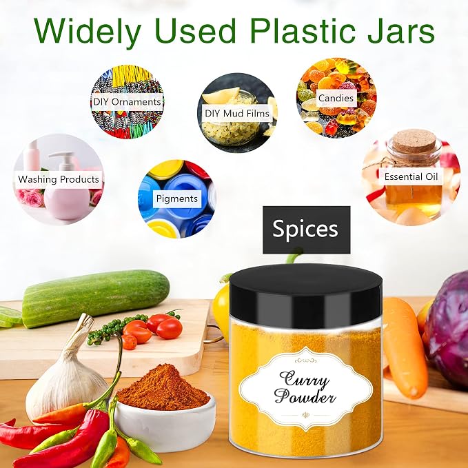 Plastic Jars with Lids - Image 4