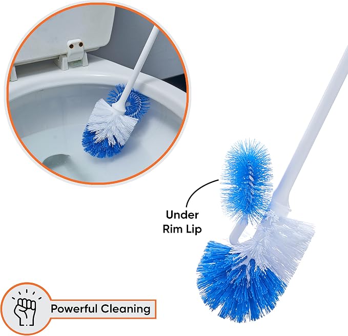 Superio Toilet Brush and Holder, Toilet Bowl Cleaning System - Image 2