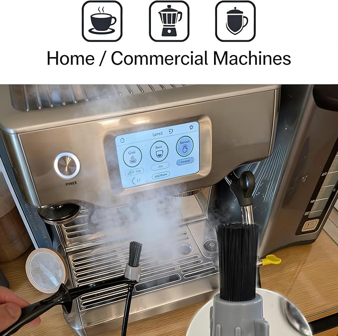 Coffee Machine Steam Brush, 36 Inch Silicone Hose Espresso Steam Wand Cleaning - Image 5