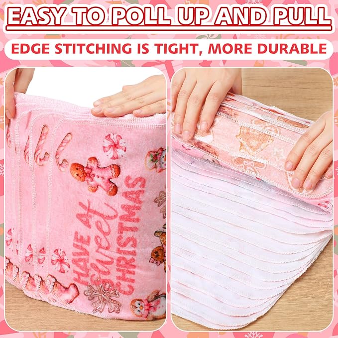36 Pack Reusable Cleaning Cloths Washable Cotton Kitchen Dish Towels - Image 4