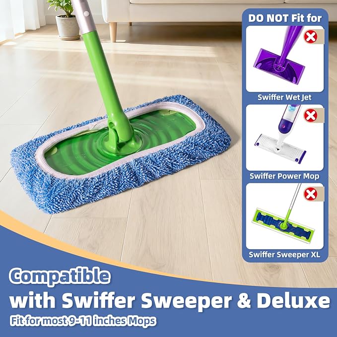 3 Pack Reusable Double-Sided Mopping Pads Compatible - Image 2