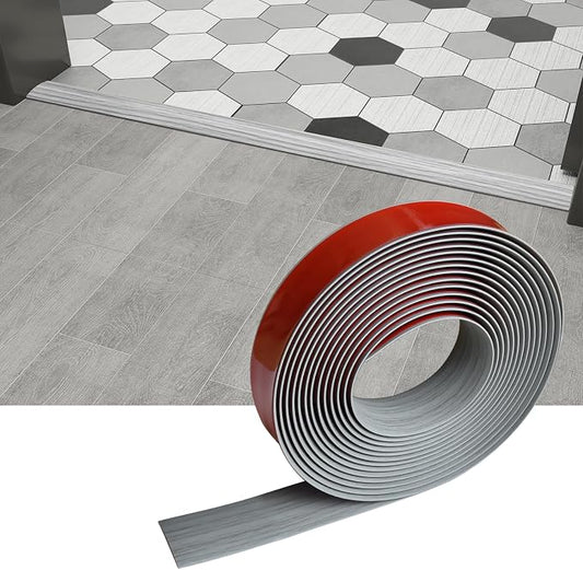 Floor/Door Flat Transition Strip & Self-Adhesive Vinyl Edge Trim by HJHUAJ