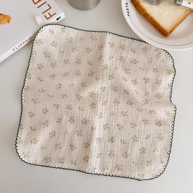 BuLuTu Cotton Muslin Kitchen Towels Set - Image 7