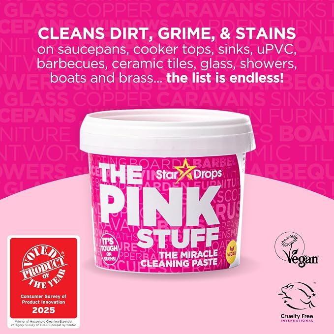 Stardrops - The Pink Stuff Bathroom Cleaning Kit – Cleaning Paste, Bathroom - Image 2