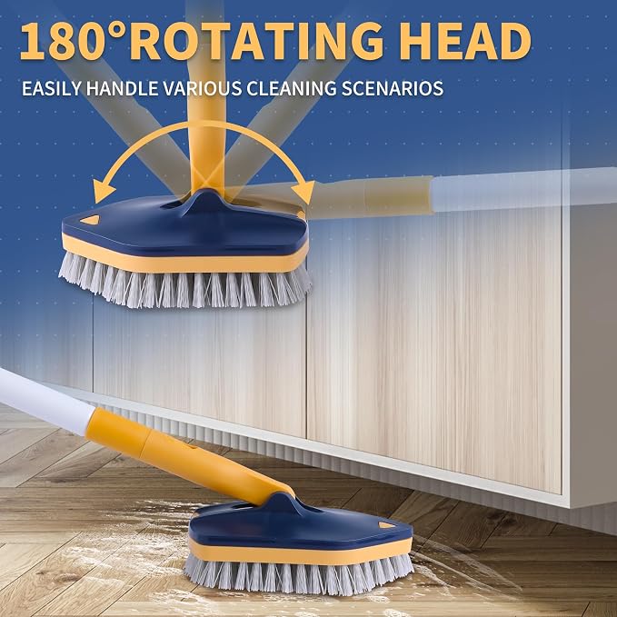 BOOMJOY Tub Scrubber with Long Handle, No Scratch Shower Cleaning Brush - Image 6