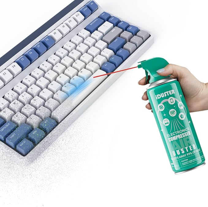 Compressed Air Duster for Keyboard - 10oz Canned Air for Electronics - Image 3