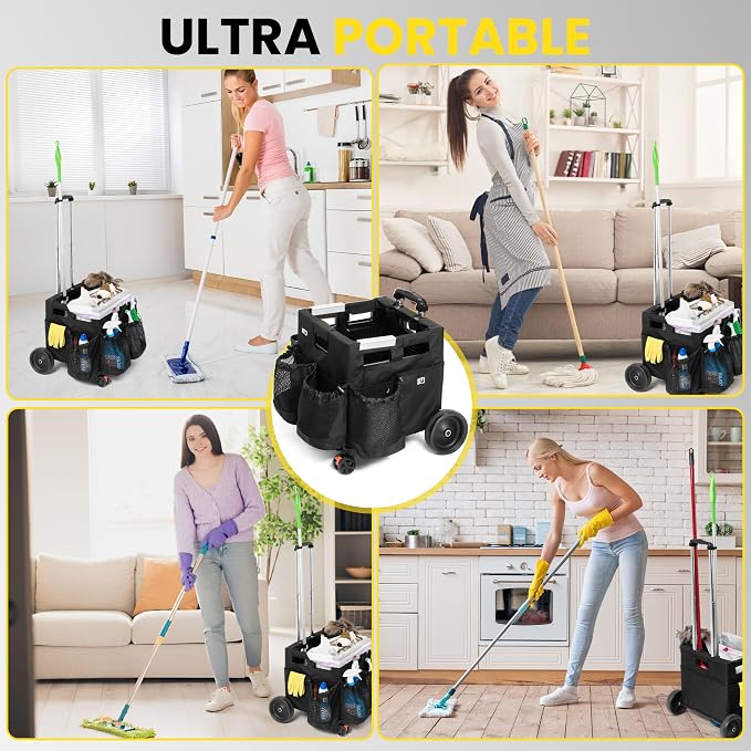 Wheelie Clean - Stair Climbing Cleaning Supplies Organizer & Caddy on Wheels - Image 7