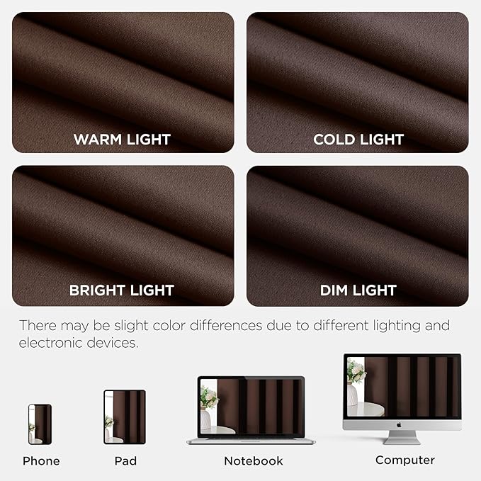 Joydeco Blackout Patio Sliding Door Curtains 96 Inches Long, Grommet Privacy - Image 9