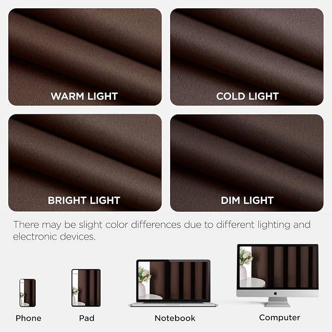 Joydeco Blackout Patio Sliding Door Curtains 108 Inches Long, Grommet Privacy - Image 9