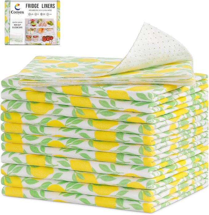 Cooyes 12 Pack Polyester Shelf Liners by Cooyes