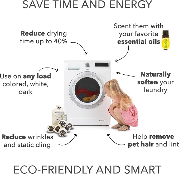 Wool Dryer Balls by Friendsheep 6 Pack XL Organic Premium Reusable Cruelty Free - Image 6