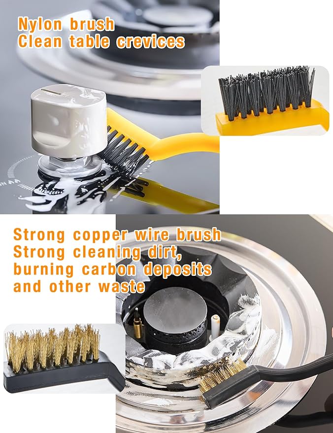 Kitchen Stove Gap Cleaning Nylon Scrub Brush, Hard-Bristled Crevice Cleaning - Image 5