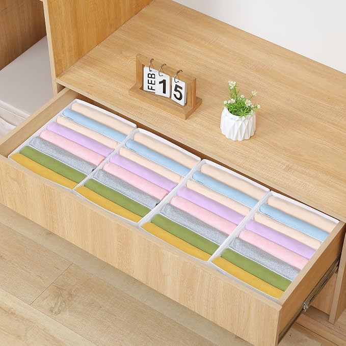 4 Packs T-shirt Drawer Organizers - Image 6