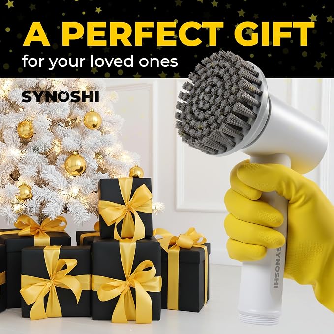 SYNOSHI Electric Spin Scrubber, Power Cleaning Brush - Image 2