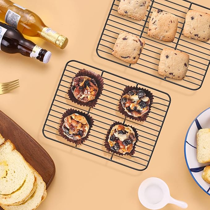 P&P CHEF Cooling Baking Rack Pack of 2, Stainless Steel Cooling Racks - Image 5