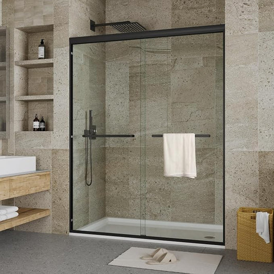 44-48" W x 72" H Semi-Frameless Shower Door, Double Sliding Glass Door - Image 2