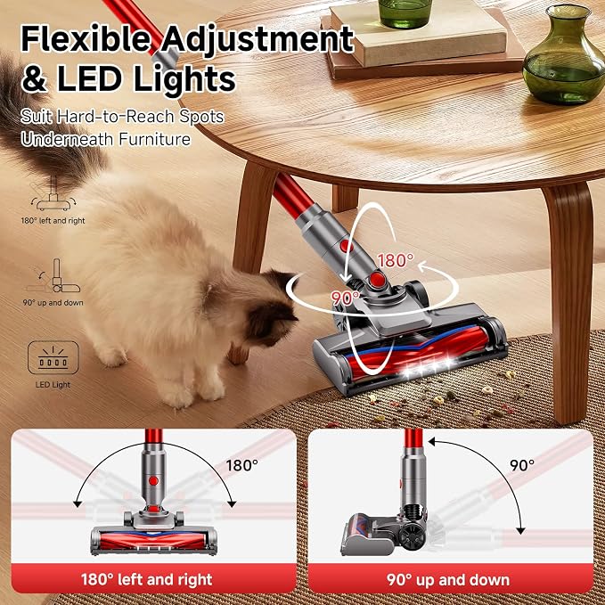 Cordless Vacuum Cleaner, Powerful Stick Vacuum Cleaner - Image 7