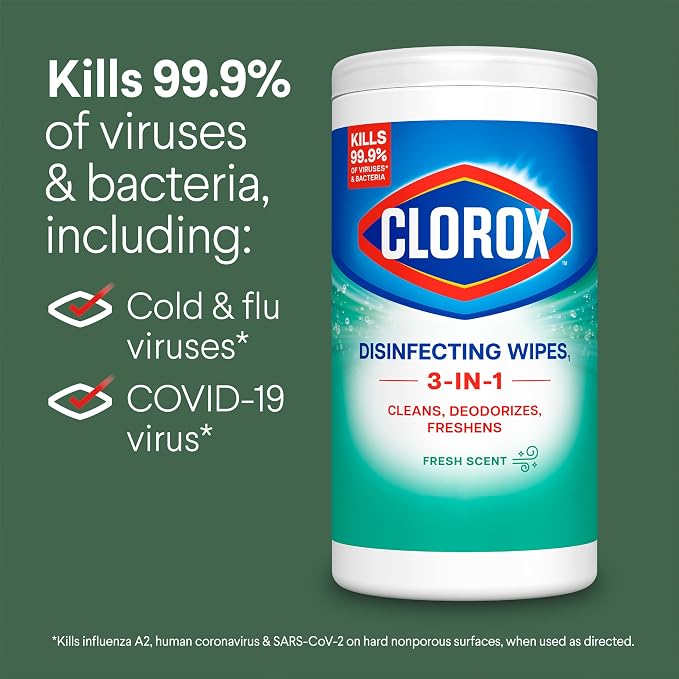Clorox Disinfecting Cleaning Wipes, Bleach Free, Fresh Scent - Image 6