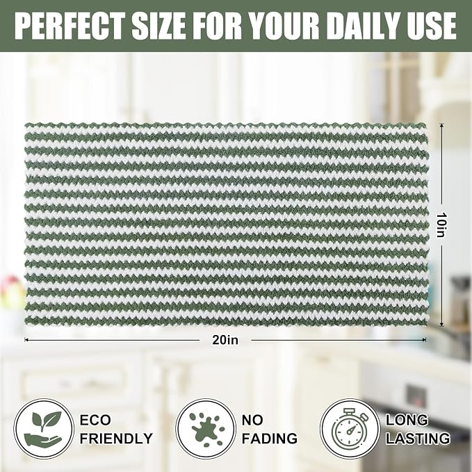 Homaxy Kitchen Towels, Ultra Soft and Absorbent Dish Towels, Reusable Fast - Image 5