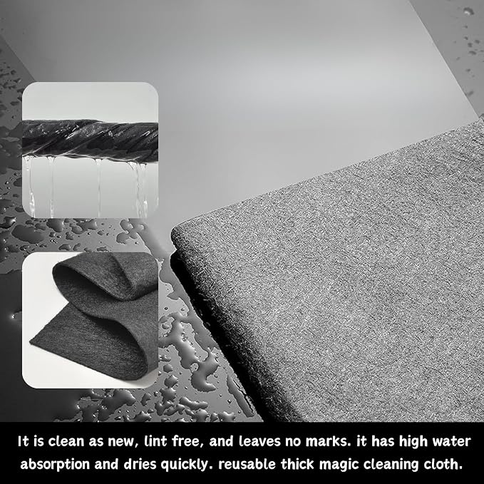 10PCS Thickened Magic Cleaning Cloth, Absorbent Magic Cleaning Glass Cloth - Image 5