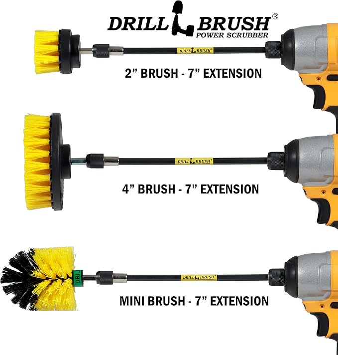 Drillbrush Ultimate Yellow Cleaning Tools - Image 8