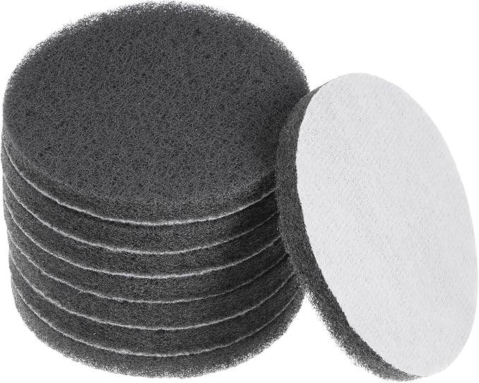 HARFINGTON 8pcs Drill Power Brush 4 Inch Tile Scrubber Scouring Pads 1000-1200 by HARFINGTON